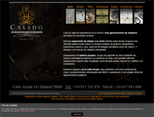 Tablet Screenshot of casadorelojeros.com